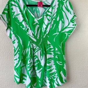 Girls Lilly Pulitzer tropical top 7/8